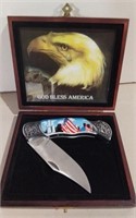 God Bless America Folding Knife