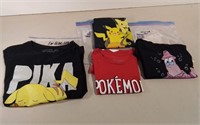 Pokemon & Spongebob T-Shirts Various Sizes