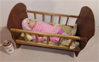 Life Like Silicone Doll W/ Rocking Crib