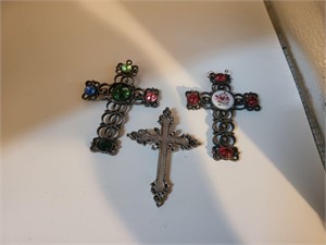 Lot 3 cross pendants
