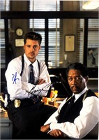 Morgan Freeman Brad Pitt Autograph Seven Poster