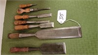 7 EARLY CHISEL LOT