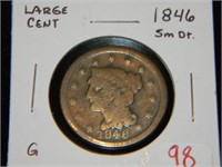 1846 Lg. Cent G  (Small Date)