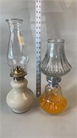 Pair of oil lamps