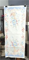 Vintage Blue and Red Floral Table Runner 15x37.5