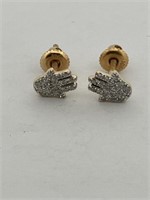 10KT Yellow Gold Woman's Earrings