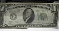 1928 United States Ten Dollar Bill - See Info