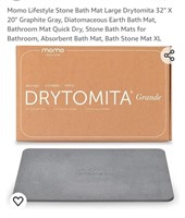 32" X 20" Diatomaceous Earth Bath Mat,