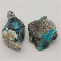 2 TURQUOISE COLOR STONES