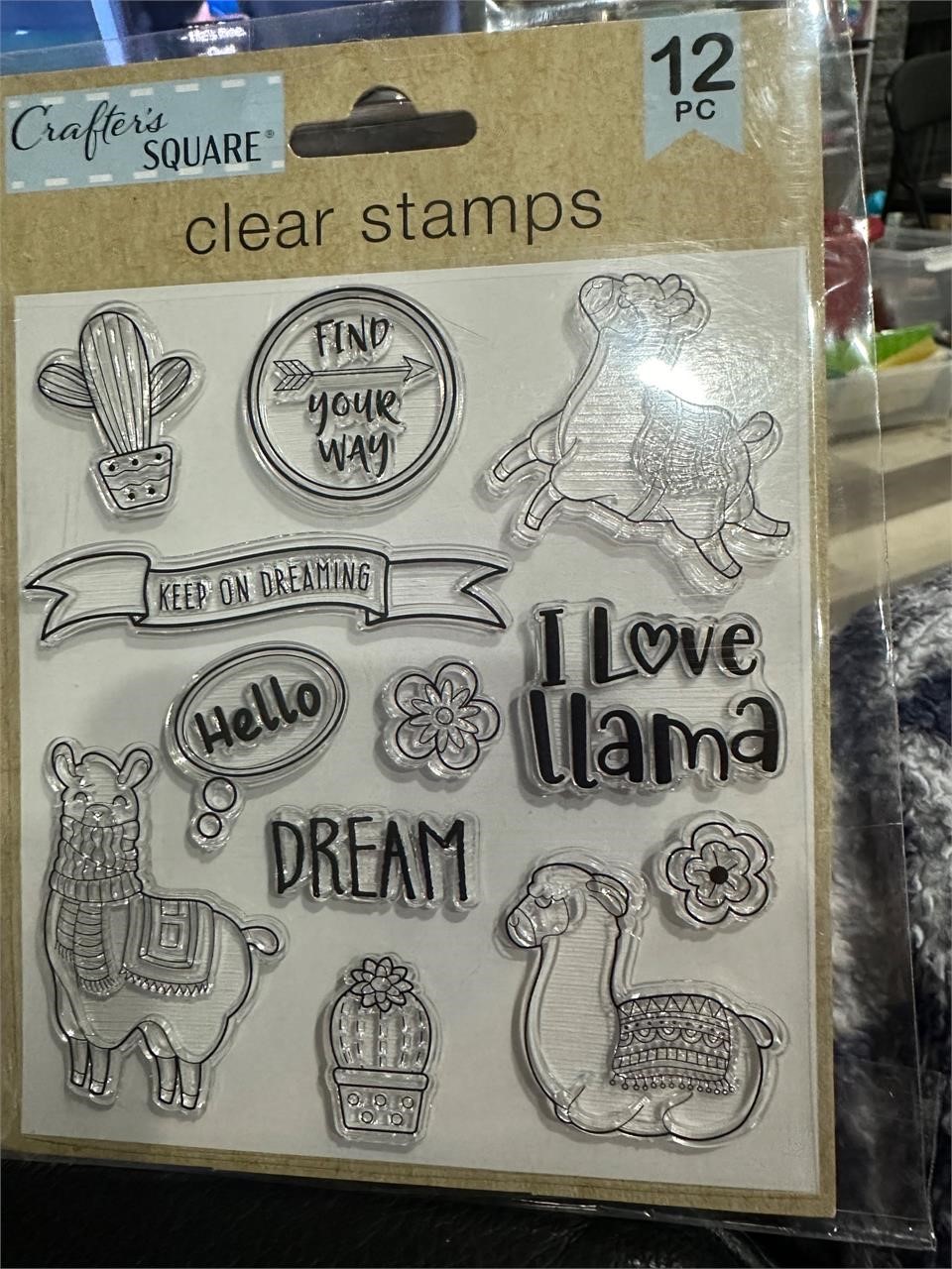 New- Crafters Square Stamps- 12 pcs