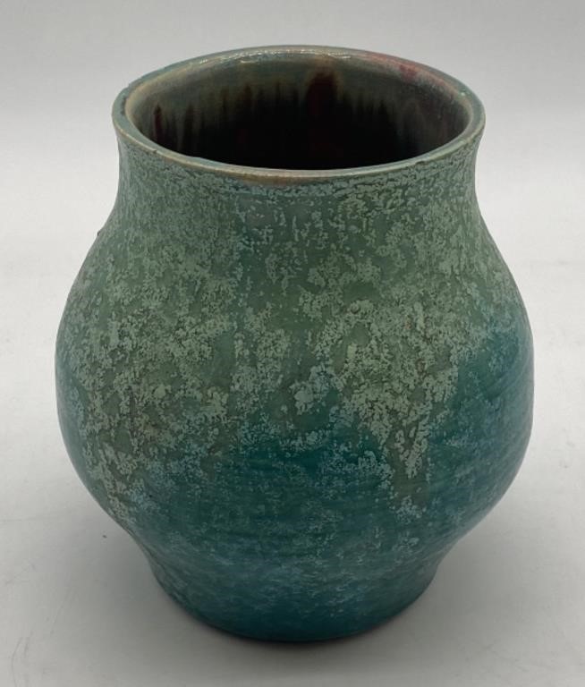(E) 1965 Hockett Wide Mouthed Glazed Pottery