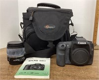 Canon EOS 50D camera with bag