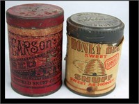 LOT OF TWO SNUFF TINS