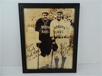 16" x 12" Classic Babe Ruth Lou Gehrig Faux