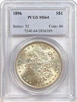 1896 Morgan Silver Dollar MS-64