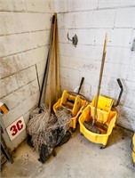 (2) Commercial Mop Buckets and Riingers