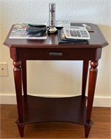 J - SIDE TABLE, CALCULATORS, FLASH LIGHT, MORE