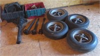 1973 Opel GT parts that includes radiator, set of