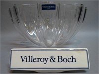 Villeroy & Boch Crystal Bowl & Porcelain Sign