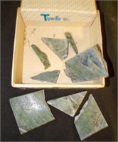 raw/cut jade in Tiparillo cigar box
