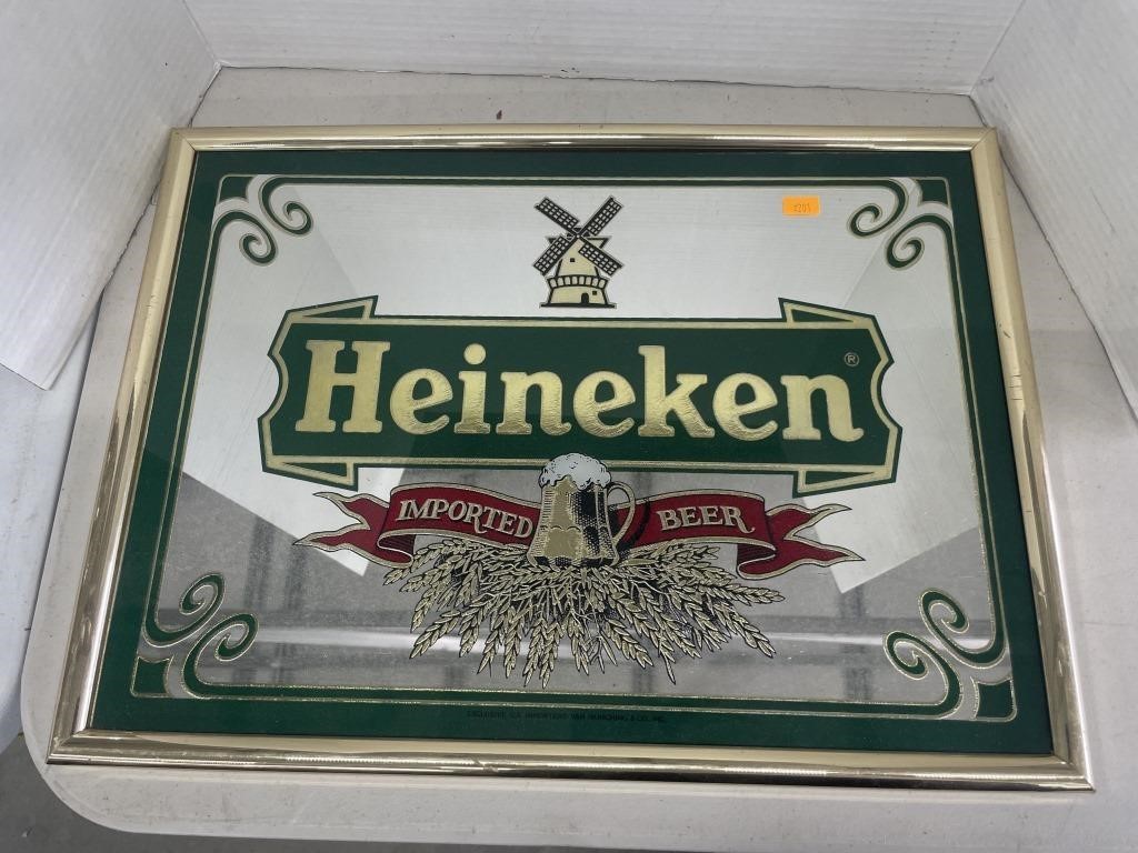 Heineken bar mirror