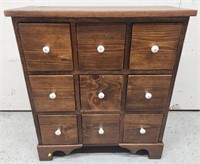 Country 9 Drawer Cabinet Apothecary Style