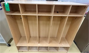 Nice Wood Classroom Cubby Cabinet