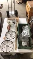 Wind chime, wagon and accessories