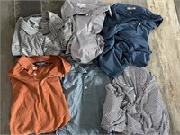 Six Size L and XL Mens Shirts - Peter Millar,