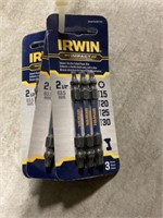 Irwin® 2-1/2" Impact Double Ended Power Bits x 5