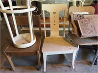 ROCKING CHAIR, OFFICE CHAIRS, STOOL, RUGS, ETC.