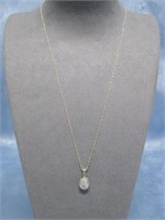 14K & Genuine Diamond Necklace