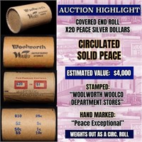 High Value - Mixed Covered End Roll - Marked "Morg