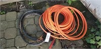 Orange electrical cable and jumper cables