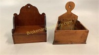 2 Primitive Wall Mount CandleBoxes