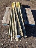 Fiberglass posts; approx.. 68" L; approx. 35 qty