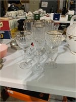 Mikasa Gold Crown goblets and flutes