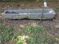 Carved Granite Water Trough 7' 3"L