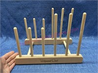 New Pampered Chef wood adjustable storage rack