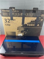 32” TOSHIBA LED TV W/ REMOTE IN BOX