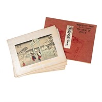 Utagawa Hiroshige 'Ten Views of Kyoto' Woodblock P