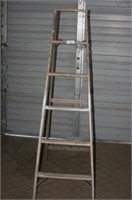 Vintage 6ft Wood Ladder