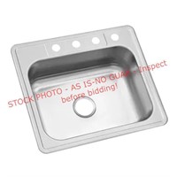 Stainless steel 25in Single Bowl Kitchen Sink