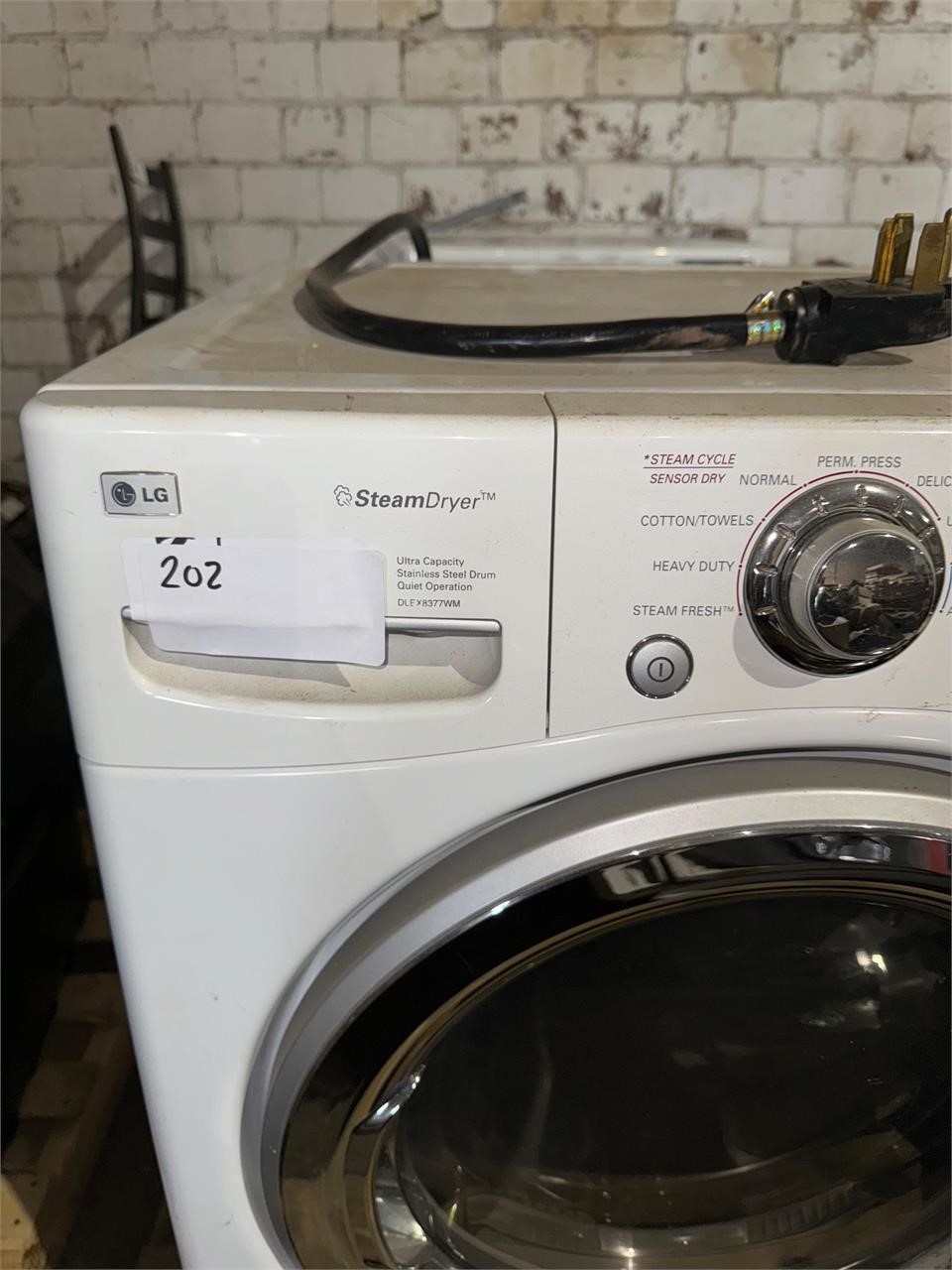 Lg steam dryer