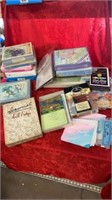 MANY BOXES OF GREETING CARDS   STATIONARY AND MORE