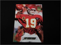 Joe Montana signed football card COA