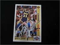 Michael Jordan signed basketball card COA