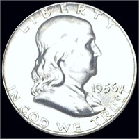 1956 Franklin Half Dollar NEARLY UNCIRCULATED