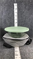 martha stewart bowl with lid and carrier