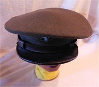 Military items: WWII Marine visor cap w/ pins -